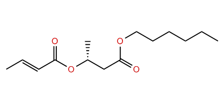 Hexyl (R)-3-((E)-2-butenoyloxy)-butyrate